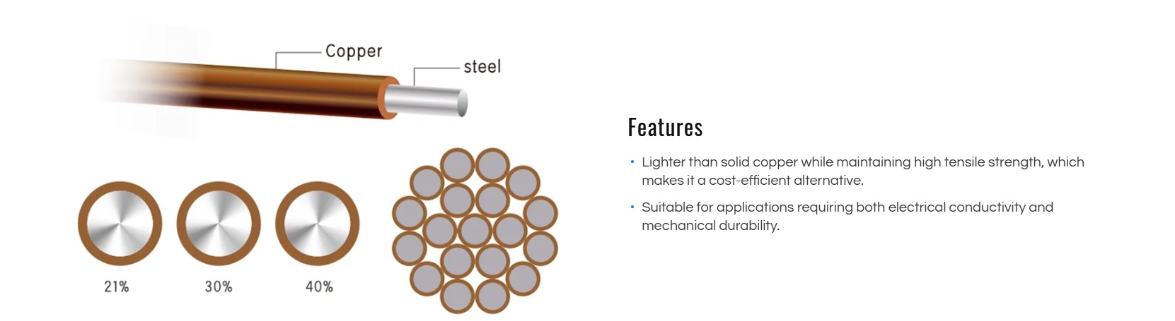 Copper Clad Steel Wire (CCS)