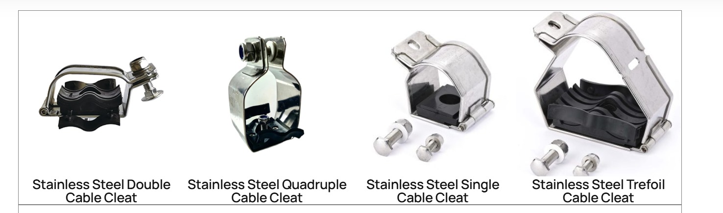 Heavy Duty Aluminium Cable Cleat